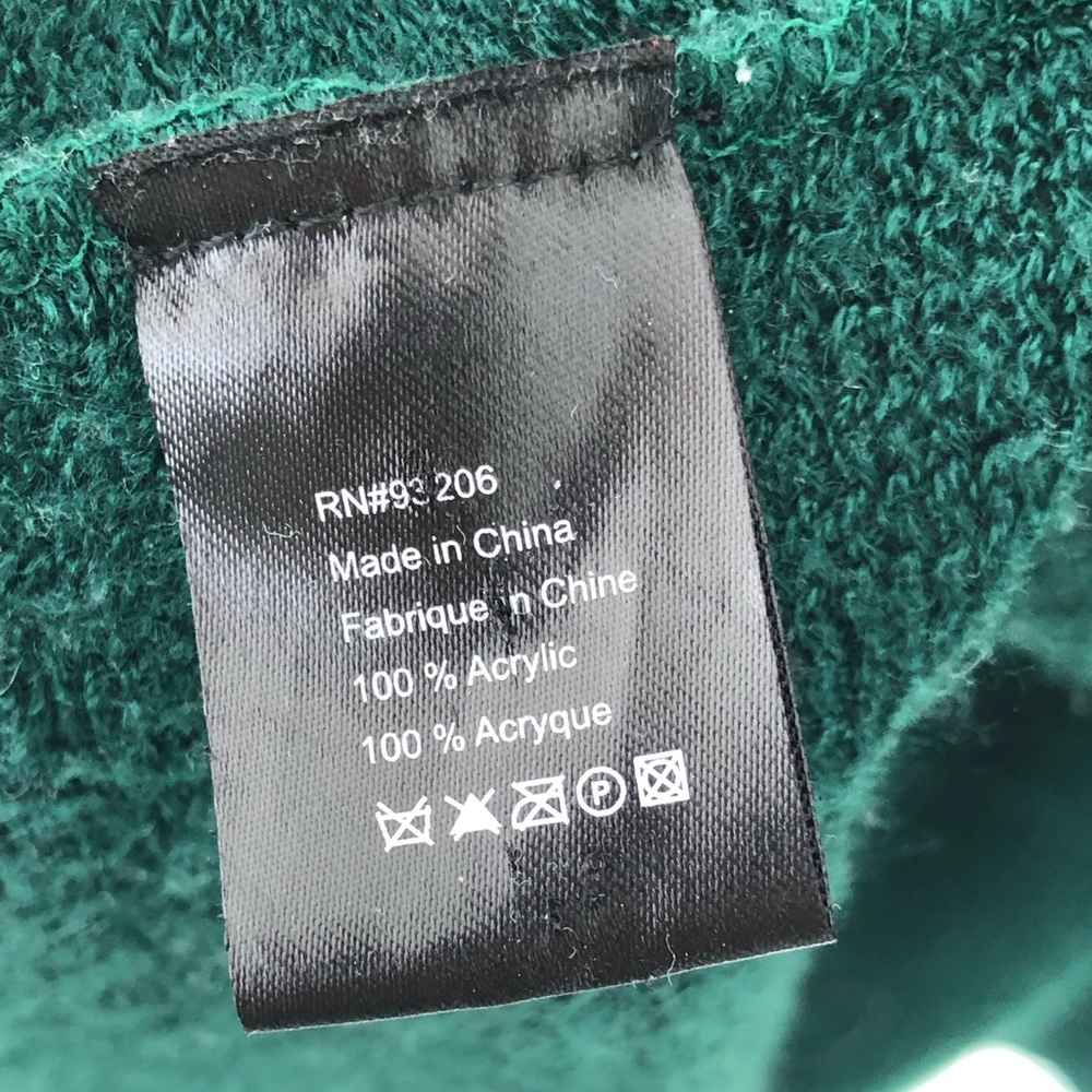 Emerald green anthropologie top/poncho relaxed fit - Picture 6 of 6